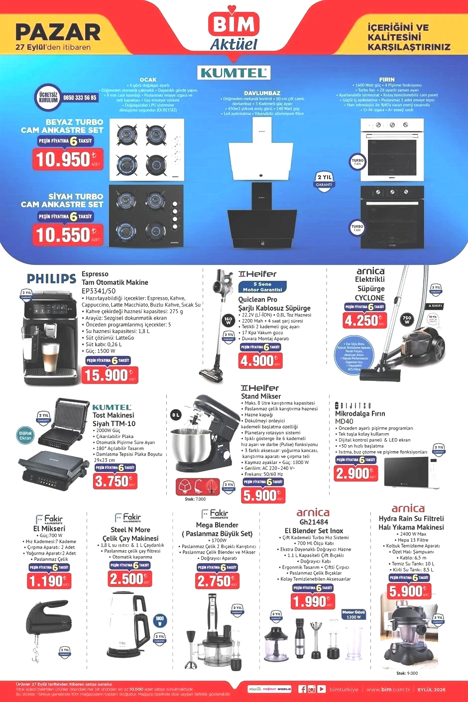 27 EYLÜL PAZAR BİM AKTÜEL KATALOĞU