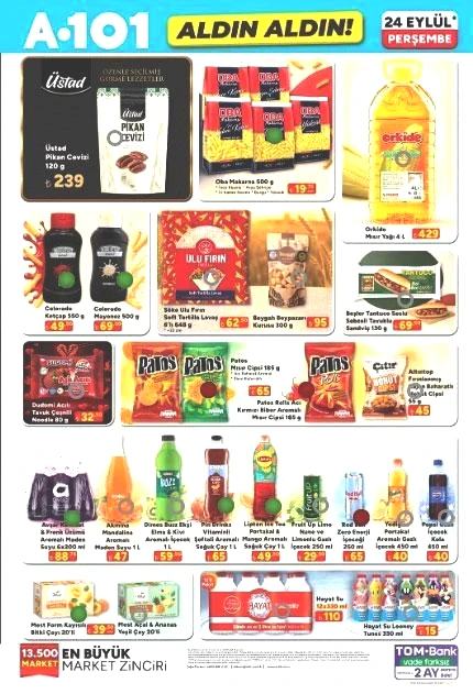 A101 KATALOG BUGÜN SATIŞTA 24 EYLÜL PERŞEMBE: A101 Aldın Aldın bu hafta hangi ürünler indirimde A101 Halı ve Koltuk Yıkama Makinesi, Boyun Masaj Aleti, Kedi ve Köpek Maması...