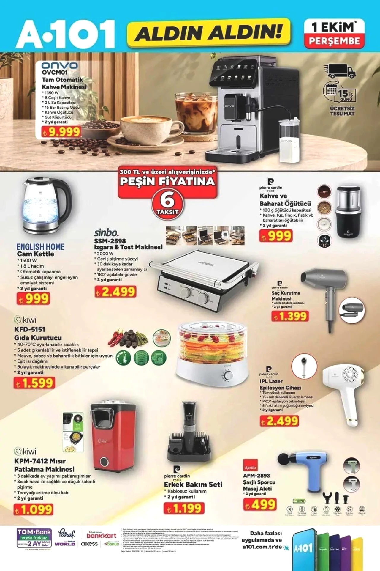 A101'e 1 Ekim'de Elektrikli Kamyonet Geliyor! Pelet Soba 2.999 TL